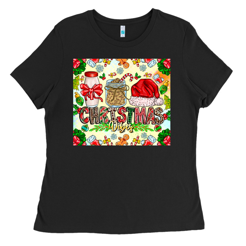 Christmas Vibes Ladies Tee by CowhideDigitalArt | Teevron