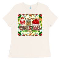 Bone Christmas Vibes Ladies Tee - CowhideDigitalArt
