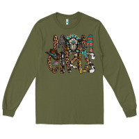 Army Green mom of girls Long Sleeve Tee - RacoonDesign