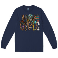 Navy mom of girls Long Sleeve Tee - RacoonDesign