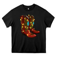 Black cowboy boots christmas Heavy Core Tee - RanaPortraitStore