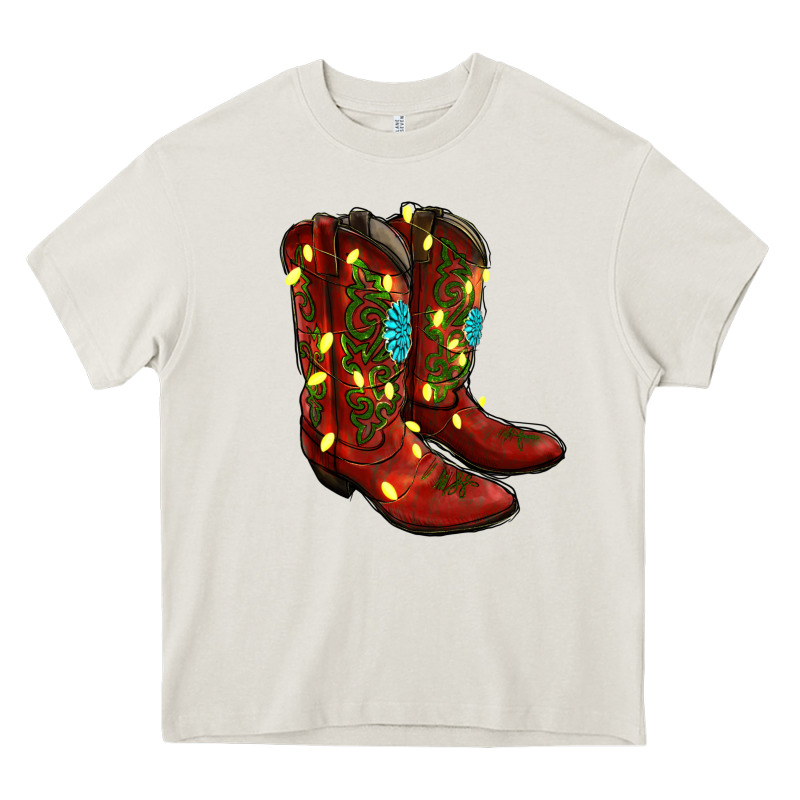 Cowboy Boots Christmas Heavy Core Tee by RanaPortraitStore | Teevron