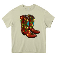 Mossy cowboy boots christmas Heavy Core Tee - RanaPortraitStore