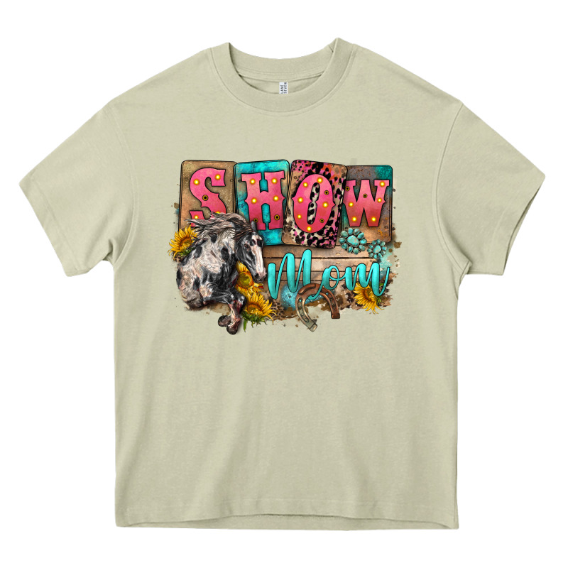 Show Mom Horse Mother's Day Heavy Core Tee by FaDigitalArtStudio | Teevron