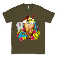 Army Green Softball Frappe Coffee Classic Tee - FaDigitalArtStudio