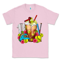 Bubblegum Pink Softball Frappe Coffee Classic Tee - FaDigitalArtStudio