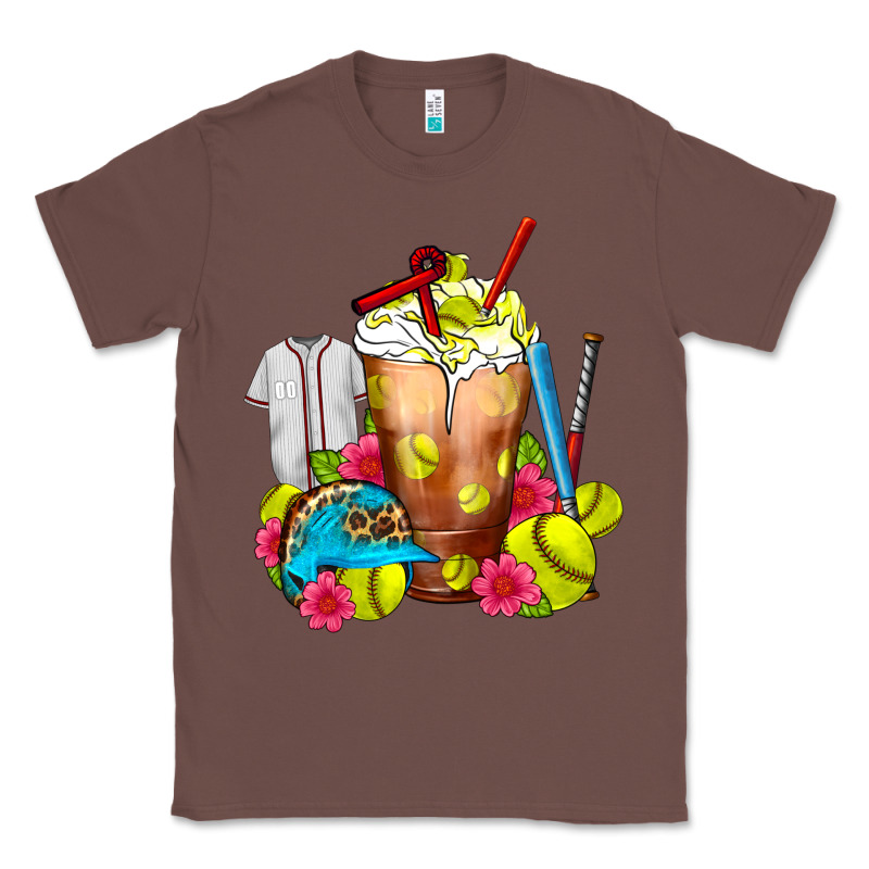 Softball Frappe Coffee Classic Tee by FaDigitalArtStudio | Teevron