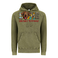 Vintage Olive love labrador retriever Vintage Hoodie - Artiststas
