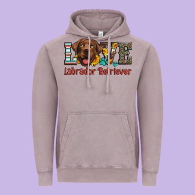 Love Labrador Retriever Vintage Hoodie Designed By Artiststas