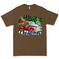 Cacao Merry Christmas Truck With Gifts Premium Tee - FaDigitalArtStudio