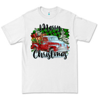 White Merry Christmas Truck With Gifts Premium Tee - FaDigitalArtStudio
