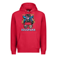 Cardinal dog mama messy bun Premium Hoodie - BarkalooDesign