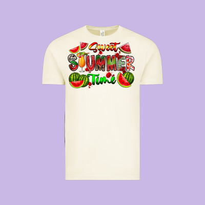 Summer Time Vintage Tee Designed By Cowhidedigitalart