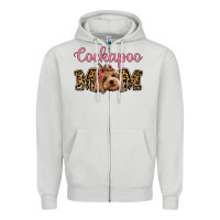 Dove Grey Cockapoo Mom Zipper Hoodie - Jasminsmagicworld