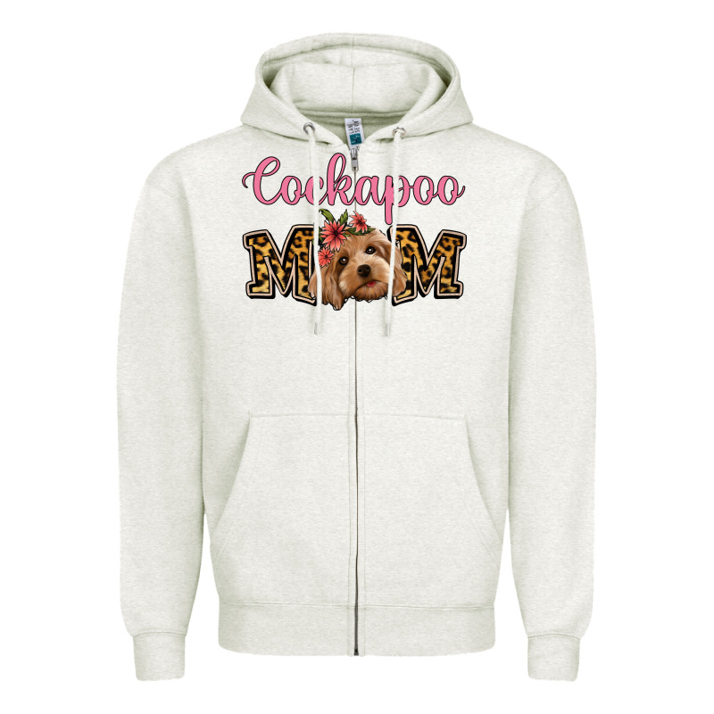 Cockapoo Mom Zipper Hoodie by Jasminsmagicworld | Teevron