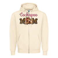 Sandshell Cockapoo Mom Zipper Hoodie - Jasminsmagicworld