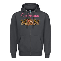 Smoke Cockapoo Mom Zipper Hoodie - Jasminsmagicworld