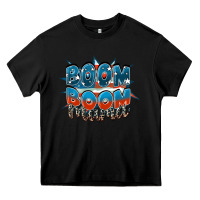Black Boom boom Mama Heavy Core Tee - FaDigitalArtStudio