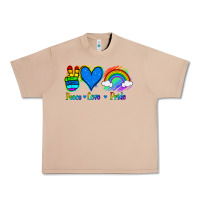 Burro Peace Love Pride Urban Heavy Tee - Jasminsmagicworld