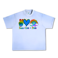 Grape Ice Peace Love Pride Urban Heavy Tee - Jasminsmagicworld
