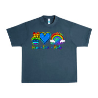 Midnight Navy Peace Love Pride Urban Heavy Tee - Jasminsmagicworld