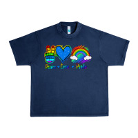 Navy Peace Love Pride Urban Heavy Tee - Jasminsmagicworld