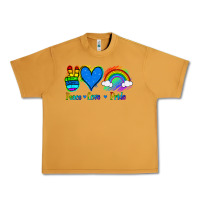 Peanut Butter Peace Love Pride Urban Heavy Tee - Jasminsmagicworld