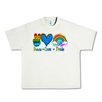 Pistachio Peace Love Pride Urban Heavy Tee - Jasminsmagicworld