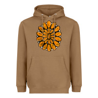 Toasted Coconut orange gemstone Heavyweight Hoodie - RanaPortraitStore