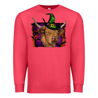 Cardinal highland cow halloween Premium Sweatshirt - RanaPortraitStore