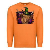 Carrot highland cow halloween Premium Sweatshirt - RanaPortraitStore