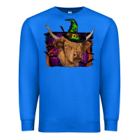 True Royal highland cow halloween Premium Sweatshirt - RanaPortraitStore