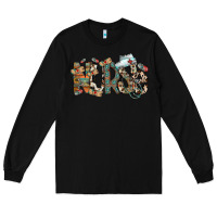 Black nurse western Long Sleeve Tee - RacoonDesign