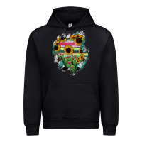 Black Durango State Of Mexico Map Urban Hoodie - RanaPortraitStore