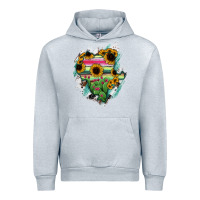 Heather Grey Durango State Of Mexico Map Urban Hoodie - RanaPortraitStore
