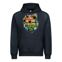 Navy Durango State Of Mexico Map Urban Hoodie - RanaPortraitStore