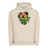 Pigment French Oak Durango State Of Mexico Map Urban Hoodie - RanaPortraitStore
