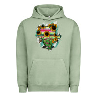 Pigment Oil Green Durango State Of Mexico Map Urban Hoodie - RanaPortraitStore