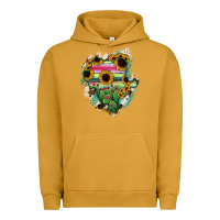 Pigment Peanut Butter Durango State Of Mexico Map Urban Hoodie - RanaPortraitStore