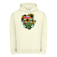 Pigment Pistachio Durango State Of Mexico Map Urban Hoodie - RanaPortraitStore