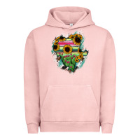 Pigment Salmon Durango State Of Mexico Map Urban Hoodie - RanaPortraitStore