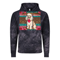 Cloud Black standart poodle floral Vintage Hoodie - Artiststas
