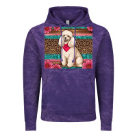 Cloud Purple standart poodle floral Vintage Hoodie - Artiststas