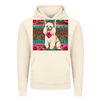 Vintage Artic standart poodle floral Vintage Hoodie - Artiststas