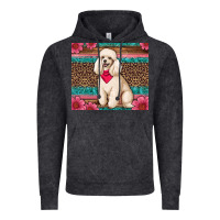 Vintage Black standart poodle floral Vintage Hoodie - Artiststas
