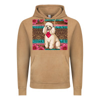 Vintage Camel standart poodle floral Vintage Hoodie - Artiststas