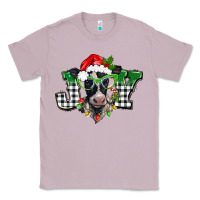 Lilac Christmas joy black and white cow Classic Tee - BarkalooDesign
