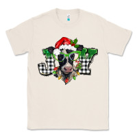 Natural Christmas joy black and white cow Classic Tee - BarkalooDesign
