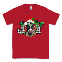Red Christmas joy black and white cow Classic Tee - BarkalooDesign
