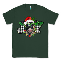 Sports Green Christmas joy black and white cow Classic Tee - BarkalooDesign